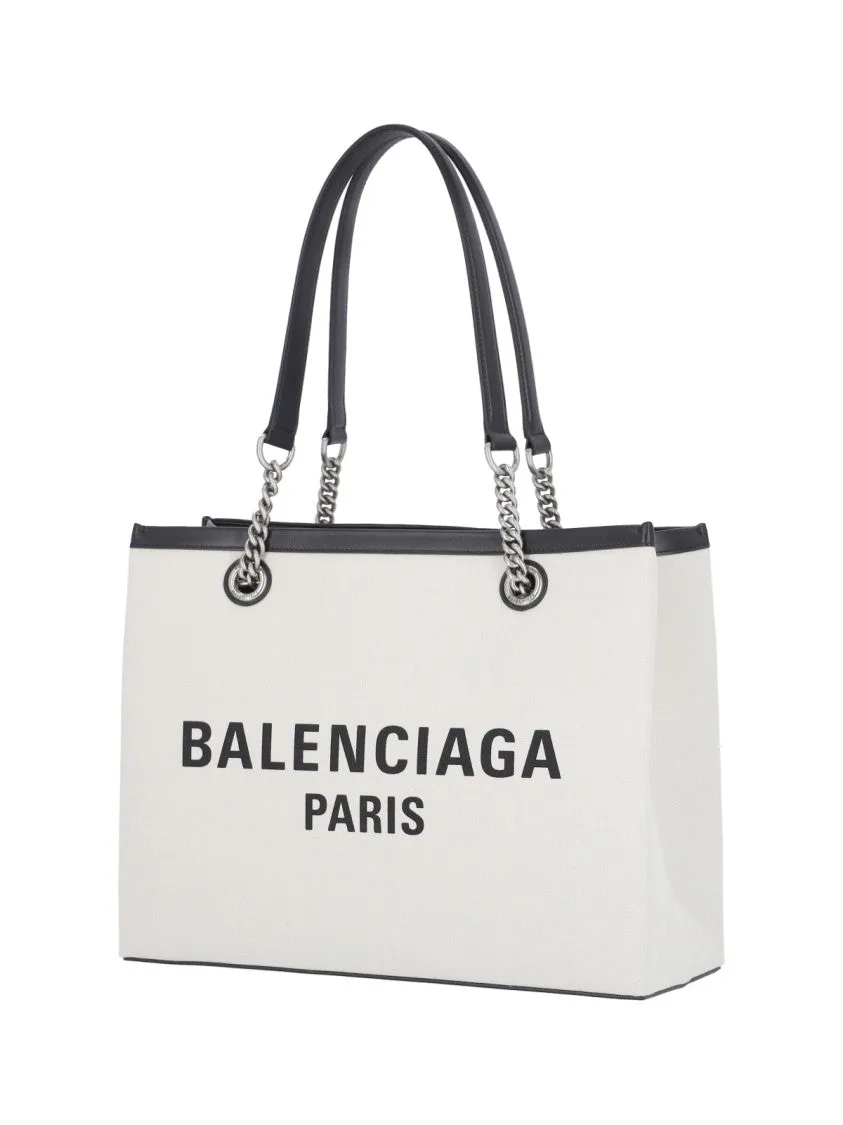 Medium 'Duty Free' Tote Bag  Grey