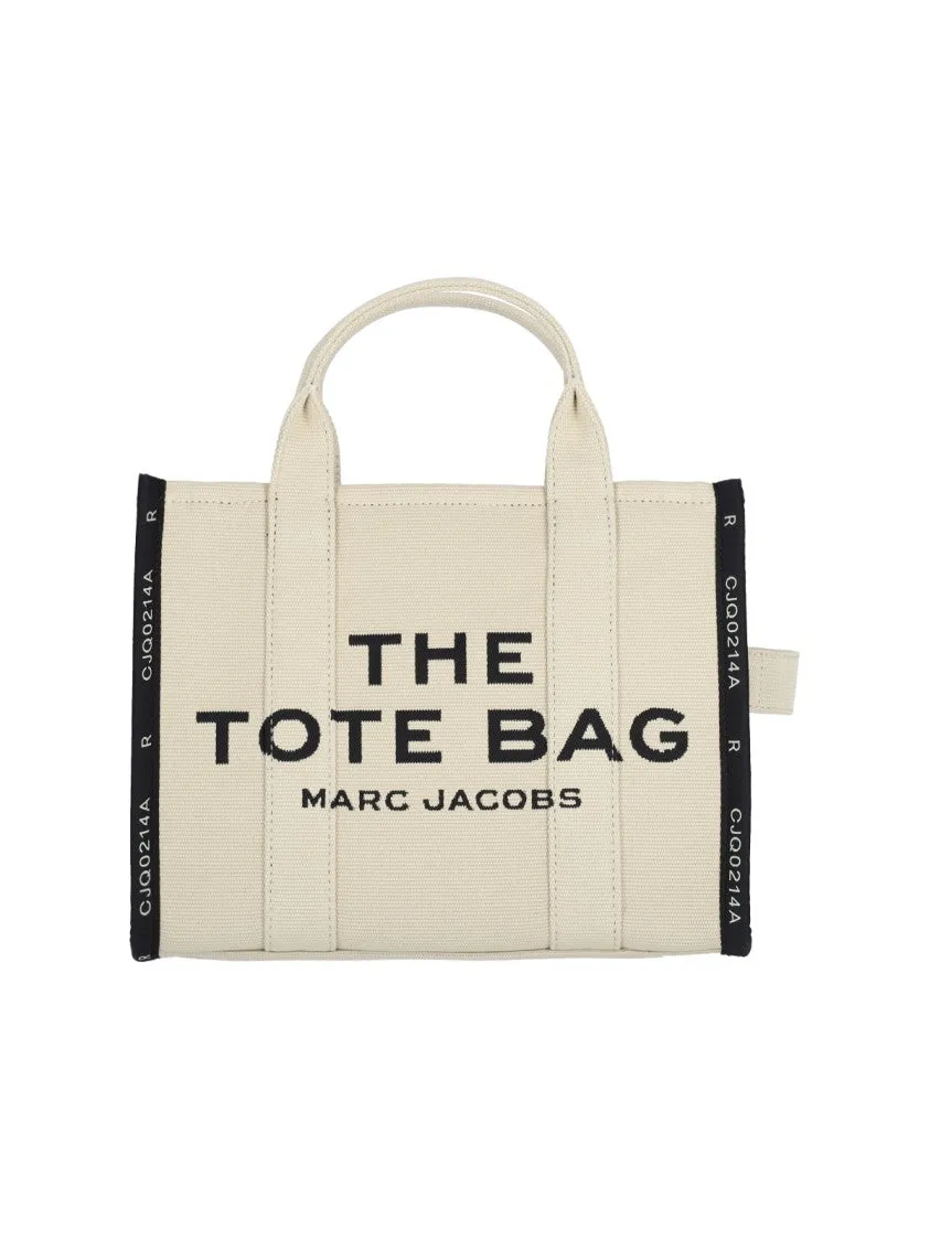 Medium Tote Bag "The Jacquard Tote"  Beige