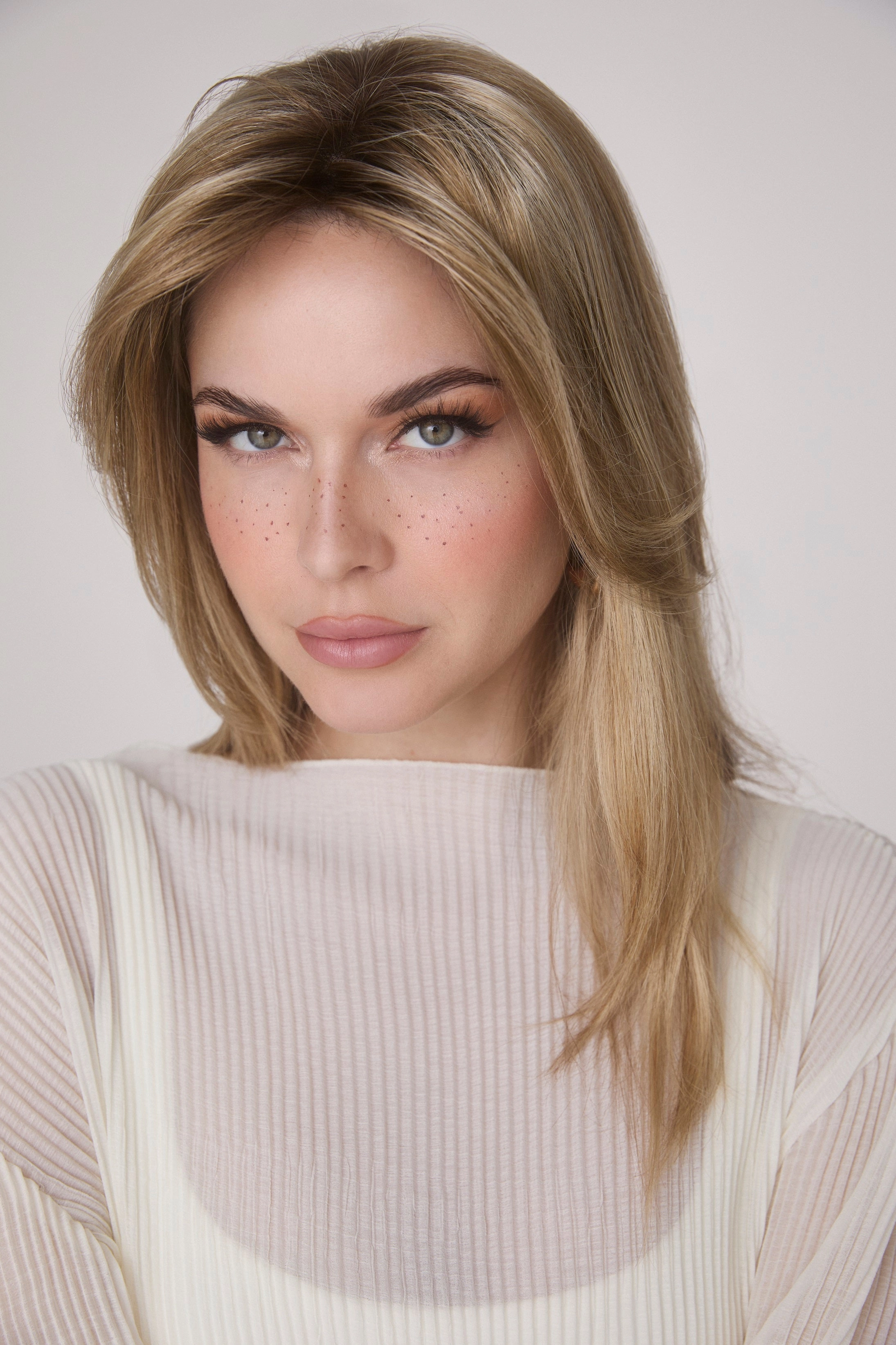 Medium Wavy Topper Mono by Amore | Lace Front Monofilament