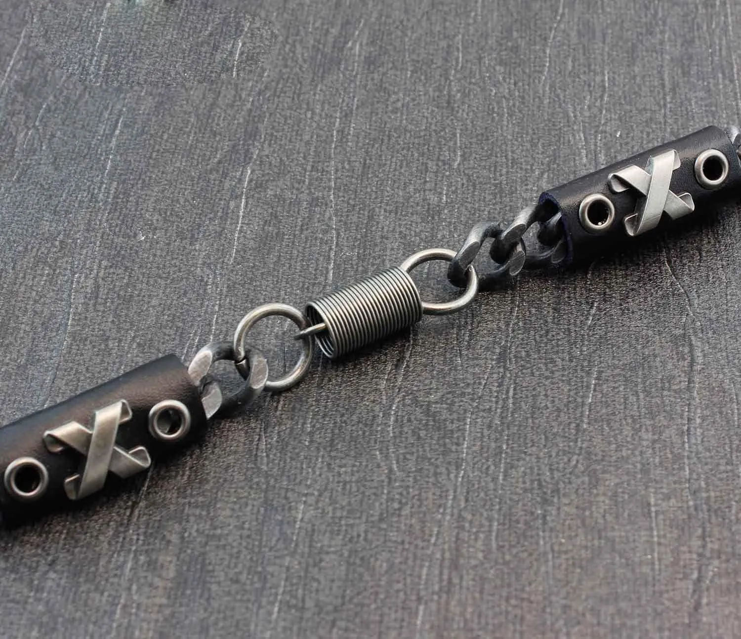 Metal Leather Wallet Chain Cool Punk Rock Biker Trucker Wallet Chain Trucker Wallet Chain for Men