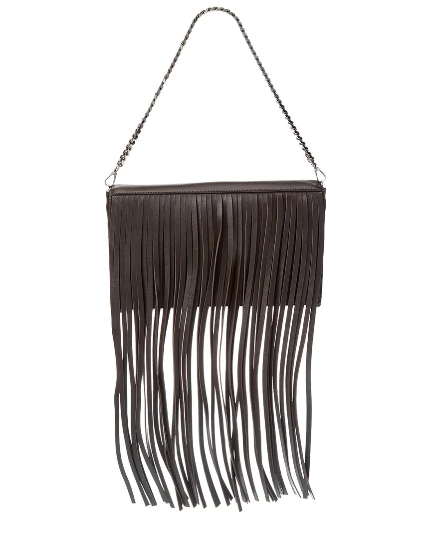 Michael Kors Collection Fringe Leather Clutch
