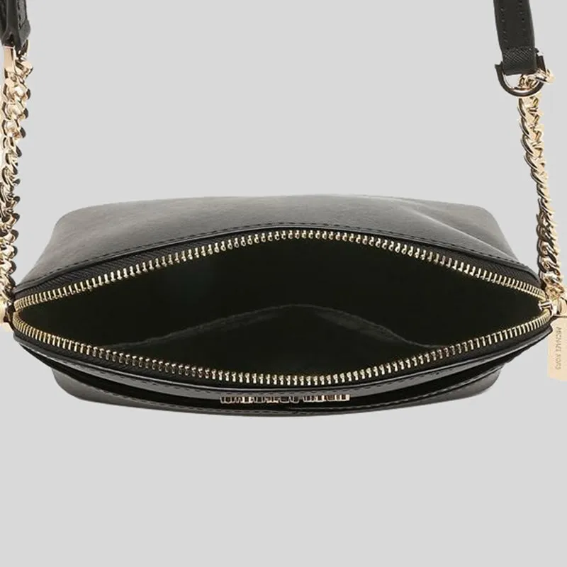 Michael Kors Jet Set Travel MD Dome Crossbody Bag Black 35F1GTVC6T