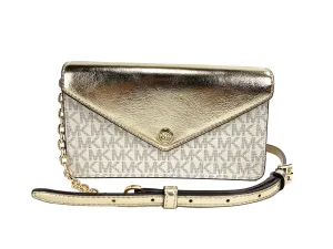 Michael Kors Jet Set Travel Pale  Small Flap Clutch Crossbody Women's Bag