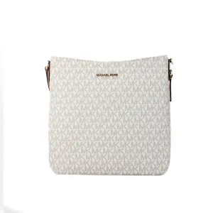 Michael Kors Jet Set Vanilla Pink Signature PVC Large Messenger Crossbody Bag