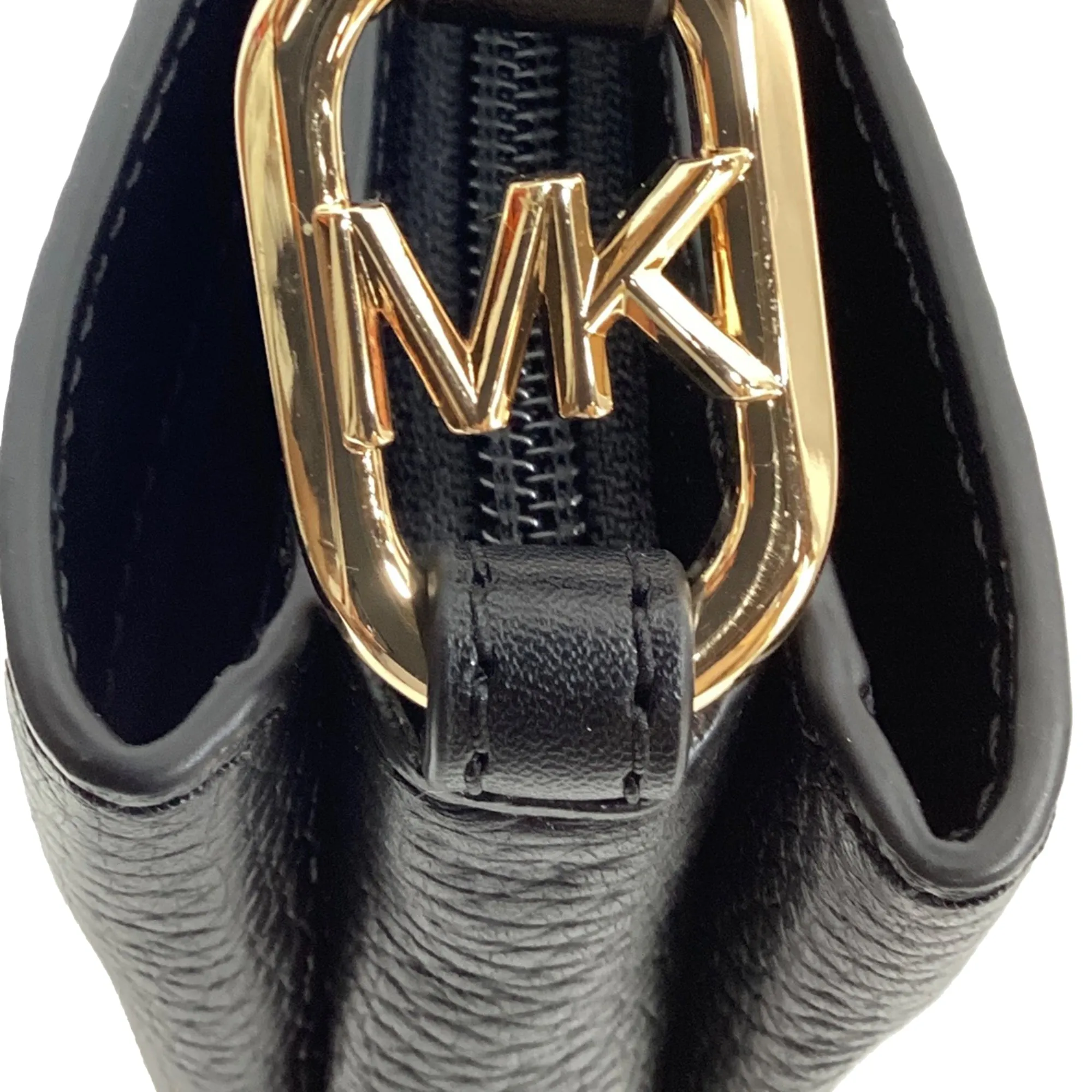 Michael Kors Triple Compartment Crossbody Bag in Black Leather