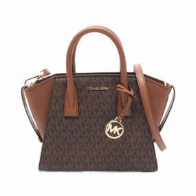 Michael Kors  Coated Canvas Pvc Leather Handbag (Pre-Owned)