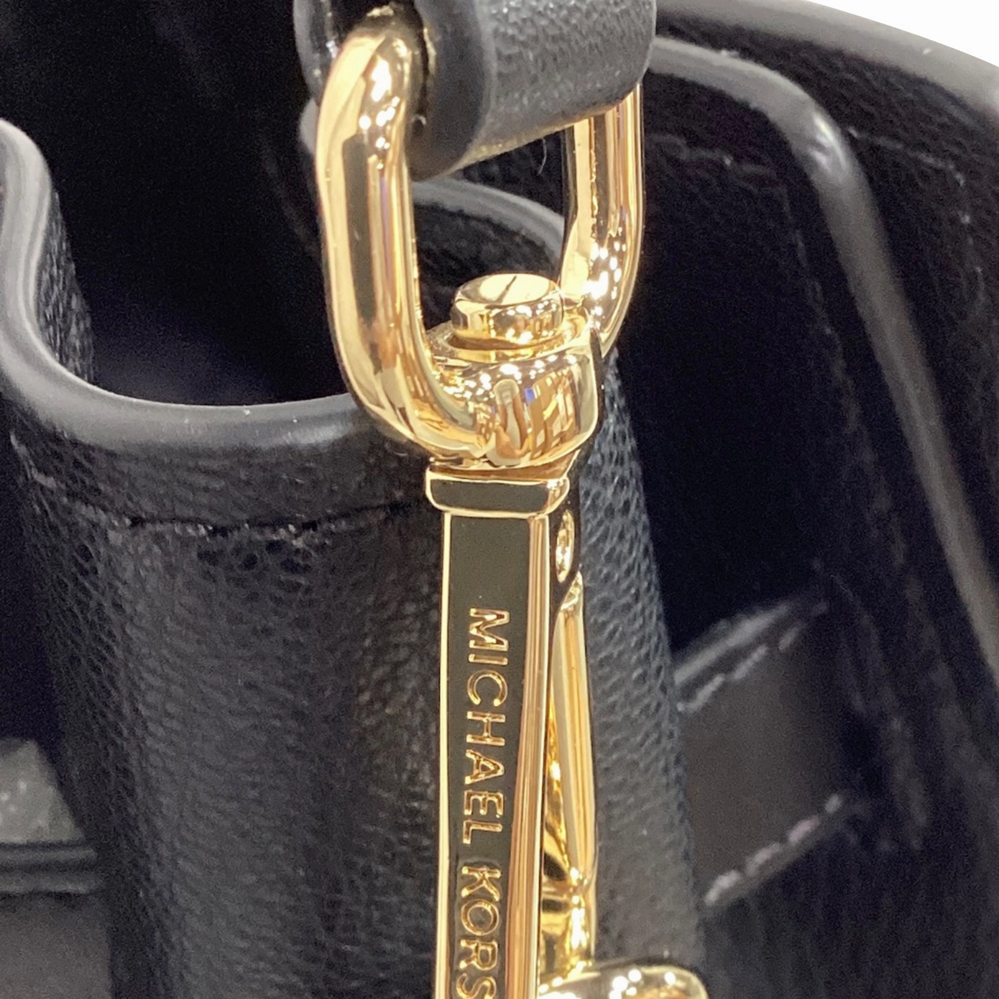 Michael Kors Hamilton Medium Satchel in Black Leather