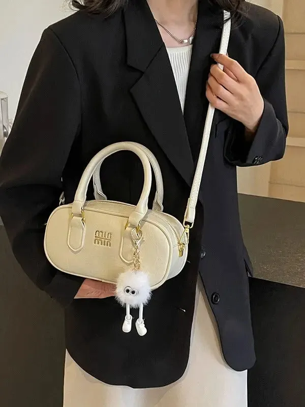 MIN MIN Women Leather Crossbody Bag Without Keychain 407