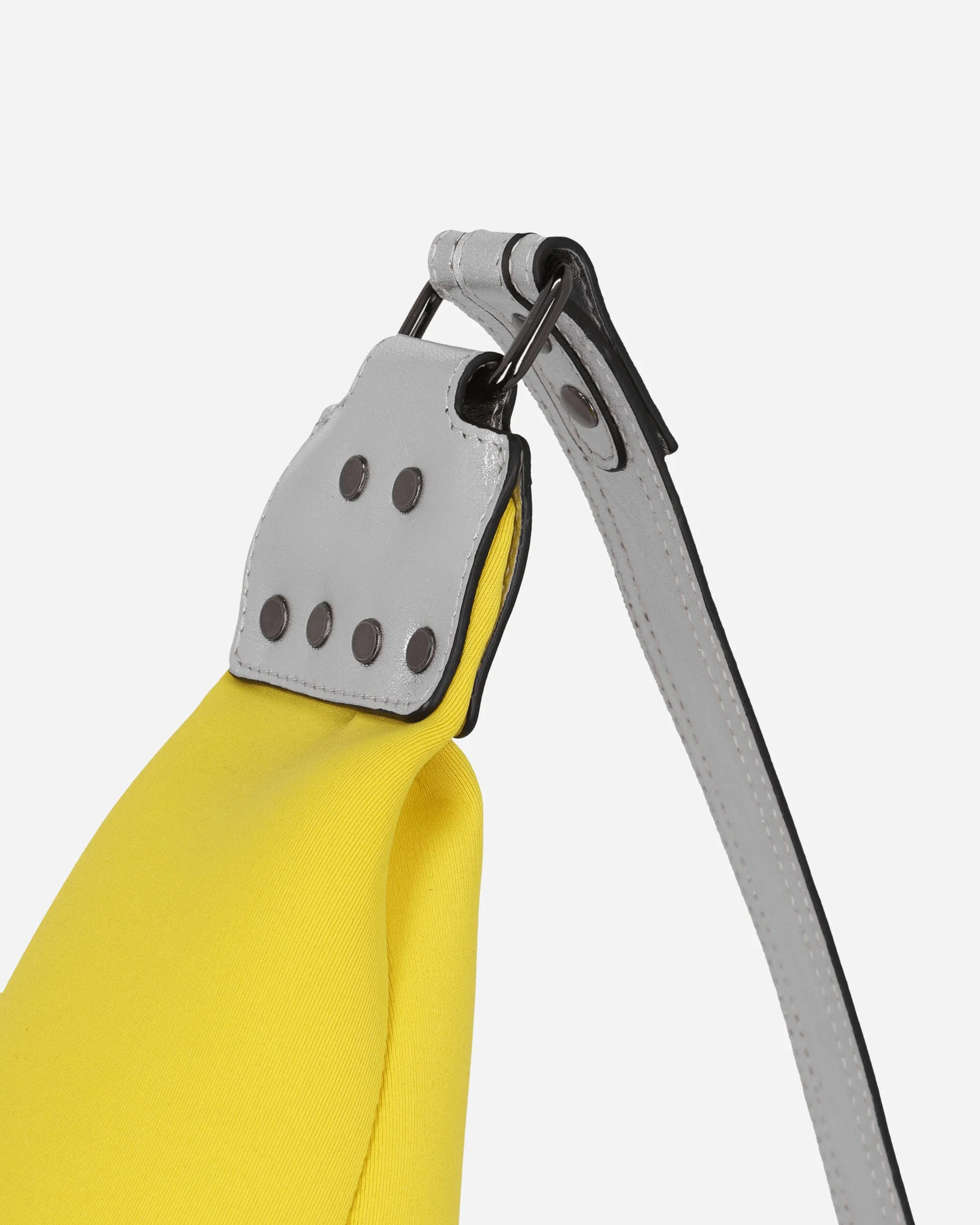 Mini Neoprene Leather Bag Silver / Yellow