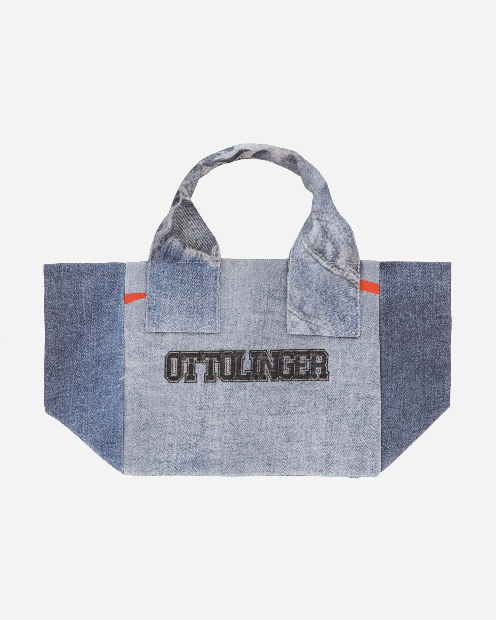 Mini Tote Bag Denim Print