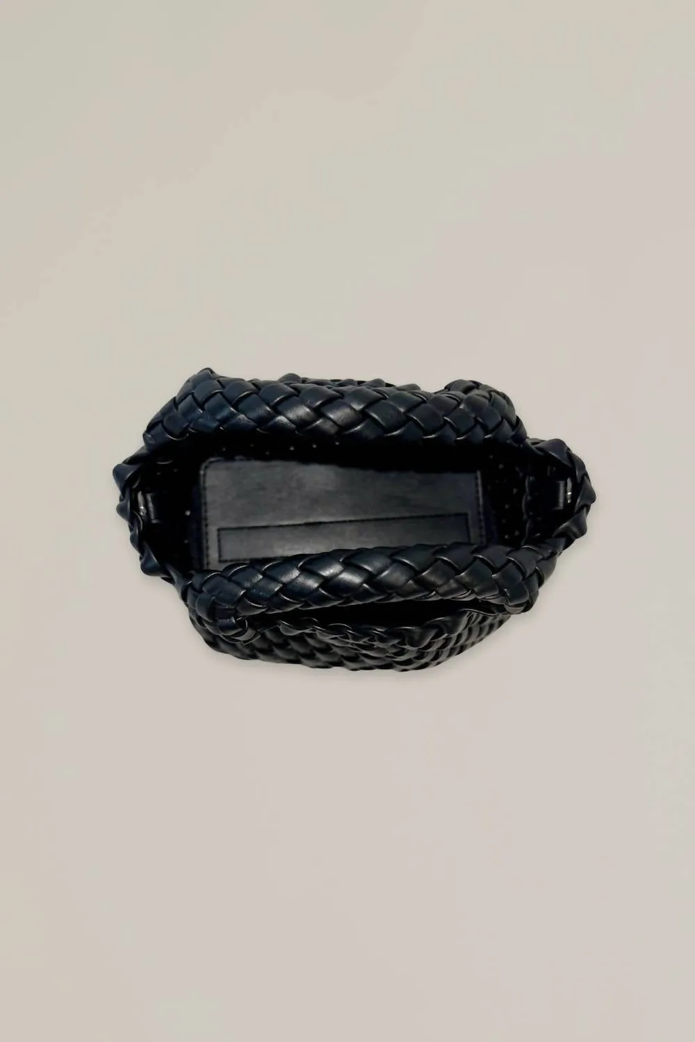 Mini Woven Bag In Black