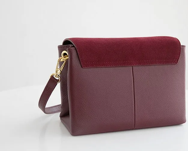 Minimalist Leather Womens Stylish Messenger Crossbody Purse Shoulder Bag for Women
