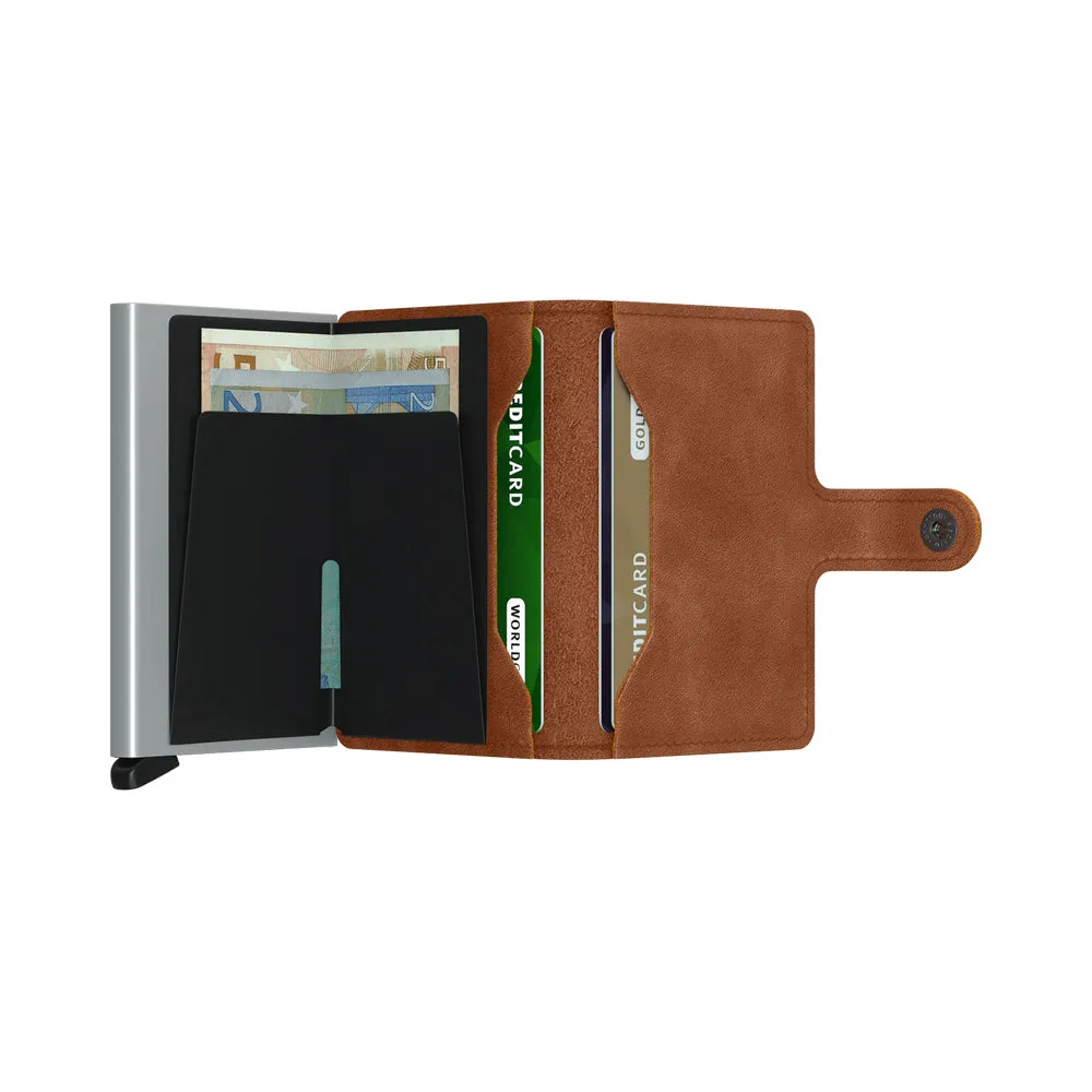 Miniwallet // Vintage Cognac-Silver