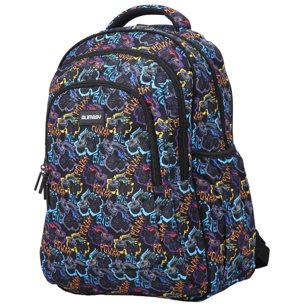 Monster Truck Large School Backpack