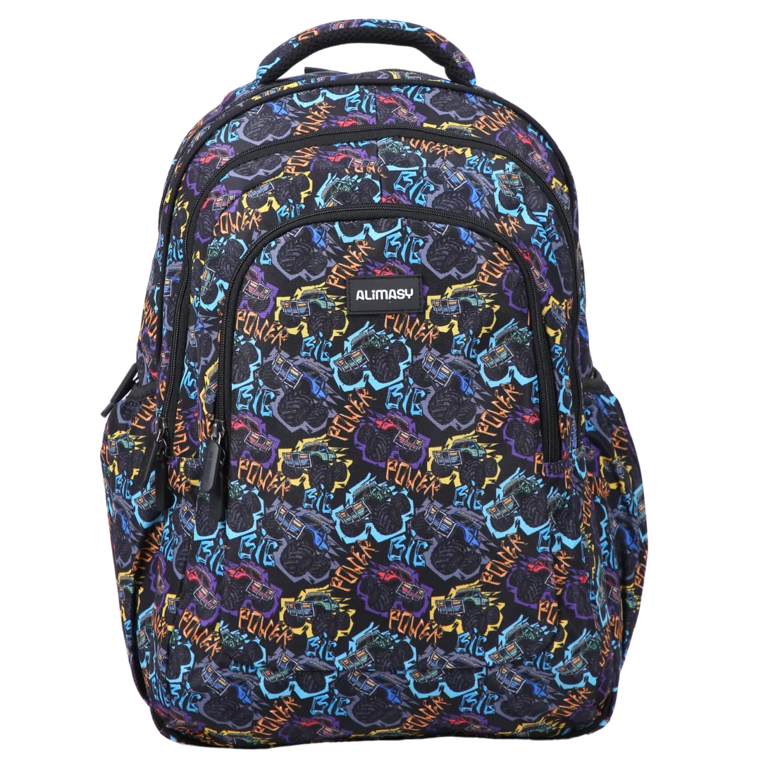 Monster Truck Large School Backpack