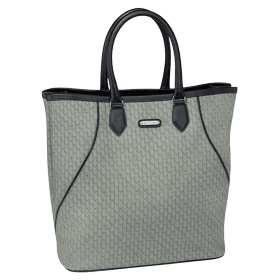 Montblanc Signature Stone Grey Fabric & Leather Women's Tote Bag 107781