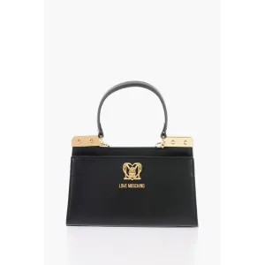 Moschino LOVE 2 Compartment Faux Leather Handle Bag with Removable Women's Sh