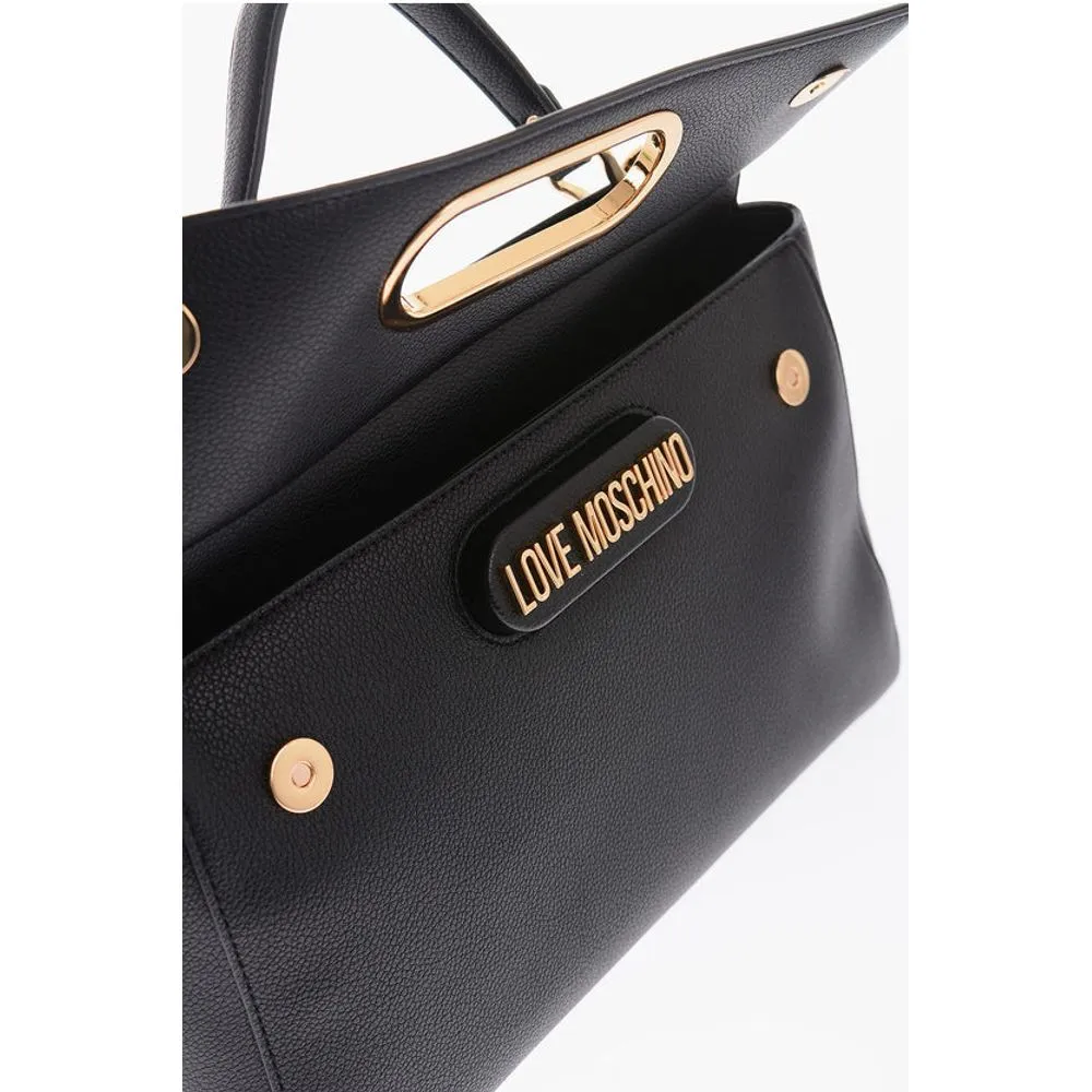 Moschino LOVE removable shoulder strap faux leather Women's bag