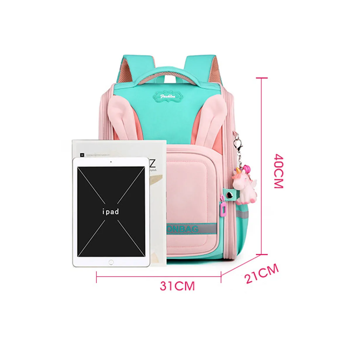 Multicolor Cute Ridge Protector Backpack for Children