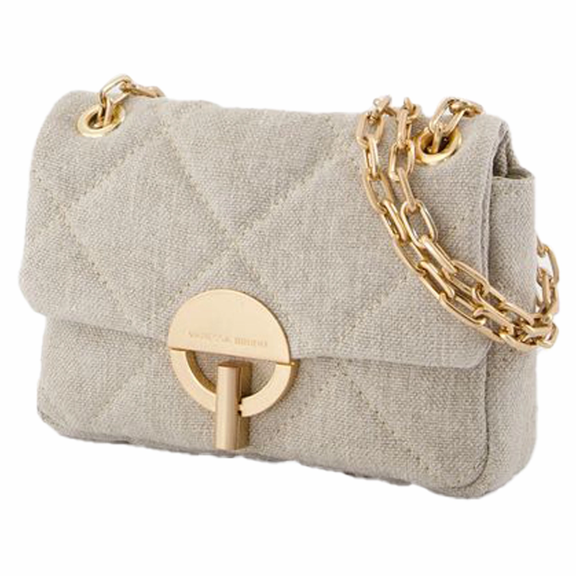 Nano Moon Bag - Vanessa Bruno - Linen - Beige