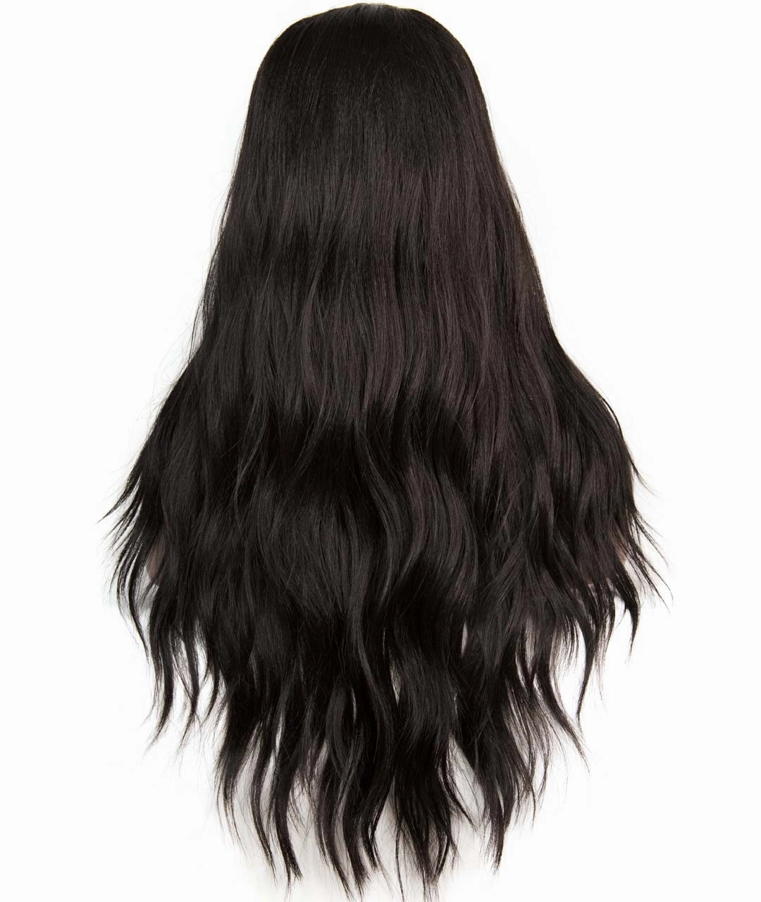 Natural Black Wavy Lace Front Synthetic Wig Bella