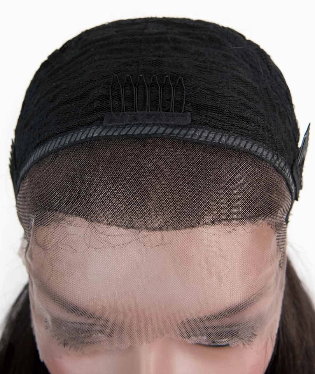Natural Black Wavy Lace Front Synthetic Wig Bella