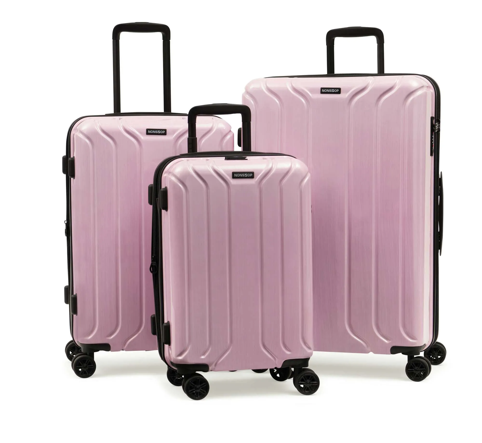 NONSTOP New York Elite 3-Piece Expandable Spinner Luggage Set and 3-Piece Packing Cube Set