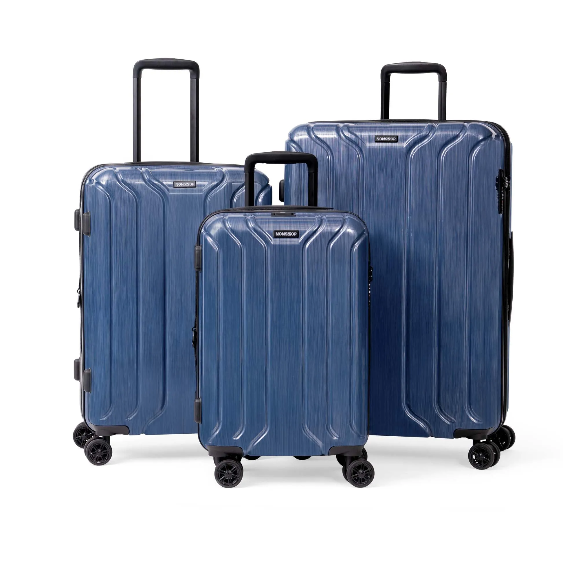 NONSTOP New York Elite 3-Piece Expandable Spinner Luggage Set and 3-Piece Packing Cube Set