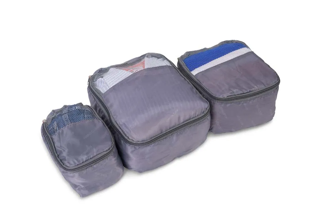 NONSTOP New York Elite 3-Piece Expandable Spinner Luggage Set and 3-Piece Packing Cube Set