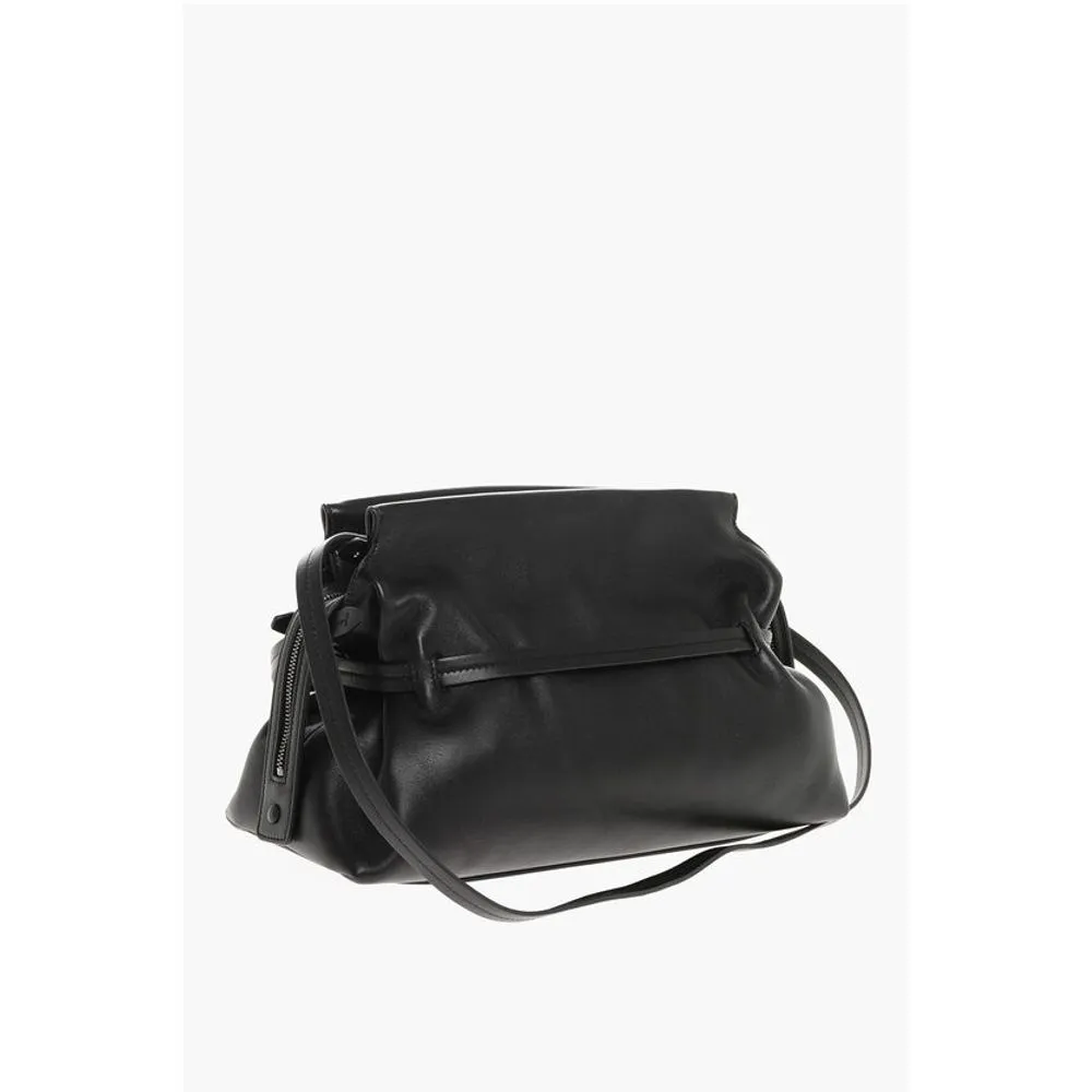 Off- Solid Color Leather Women's Clutch