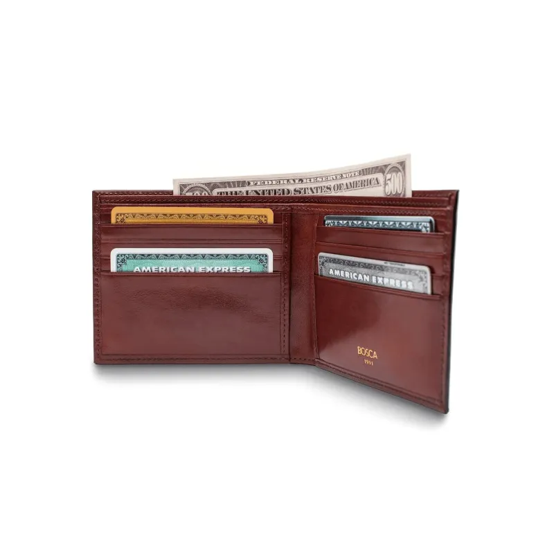 Old Leather 8 Pocket Wallet RFID