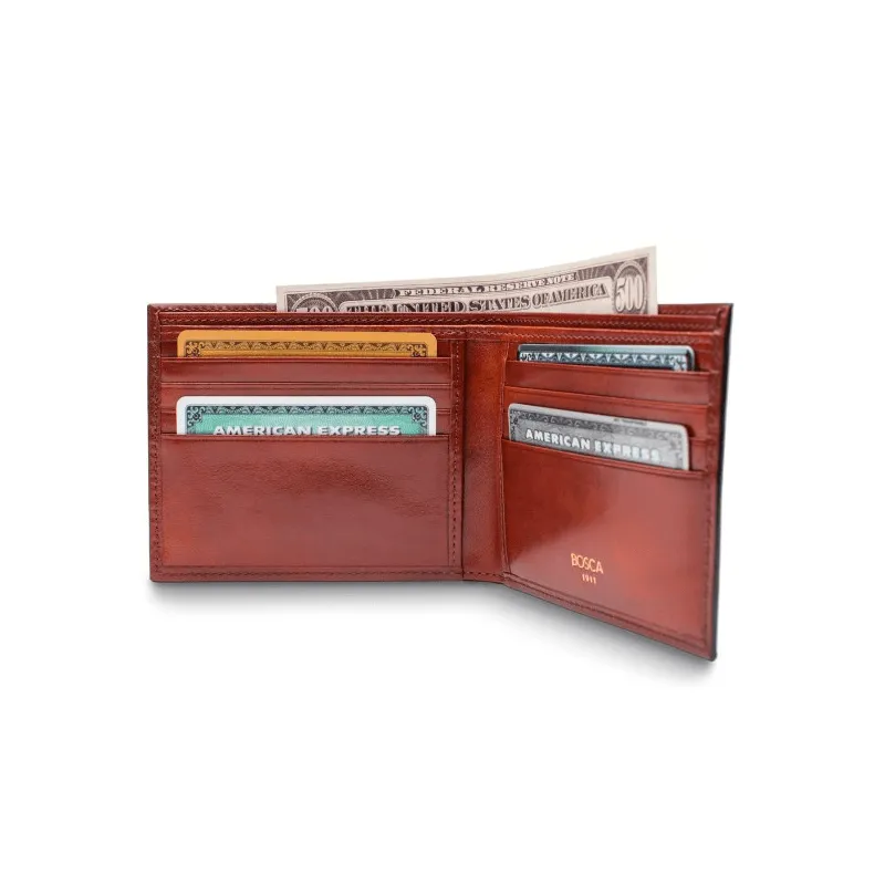 Old Leather 8 Pocket Wallet RFID