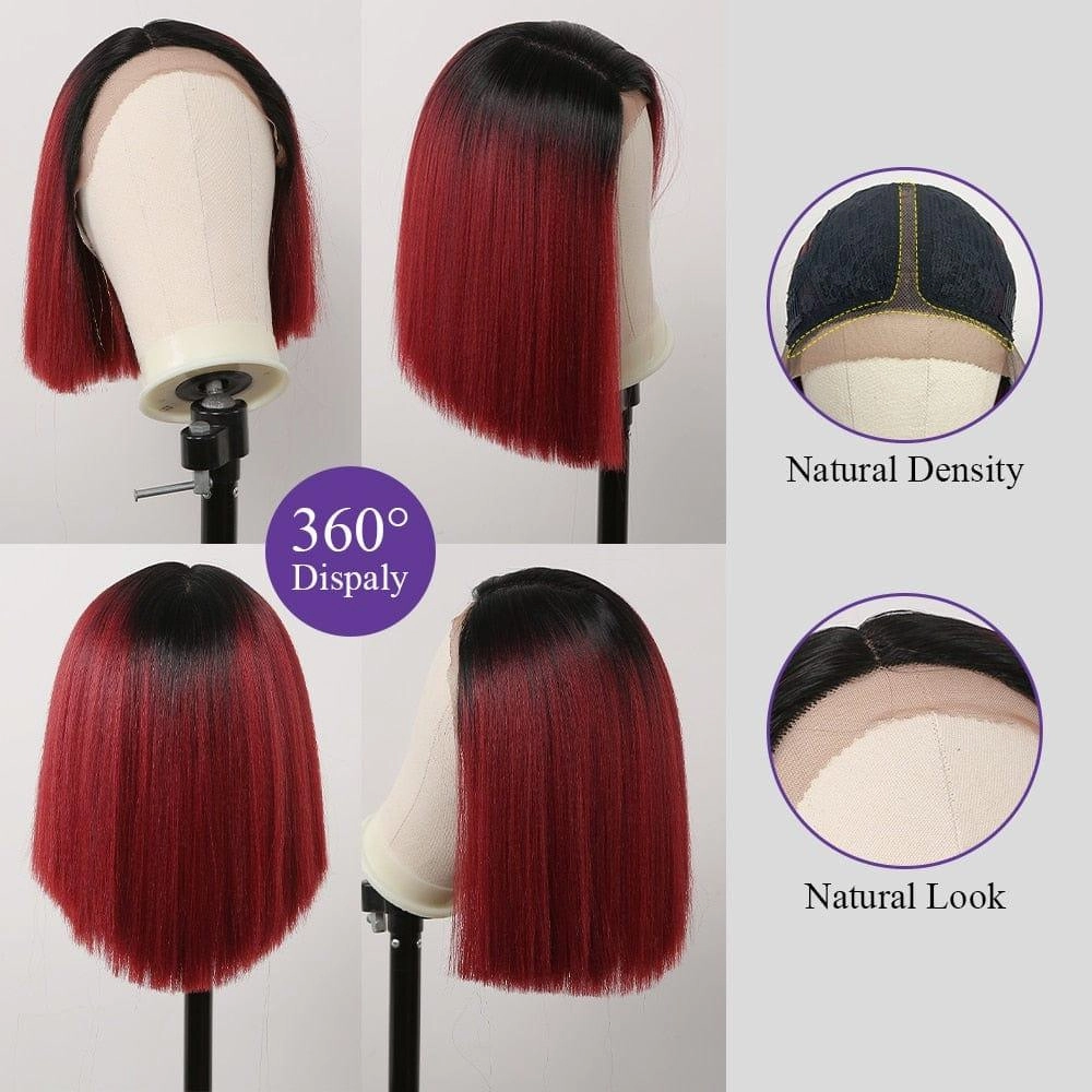 Ombre Red Wig