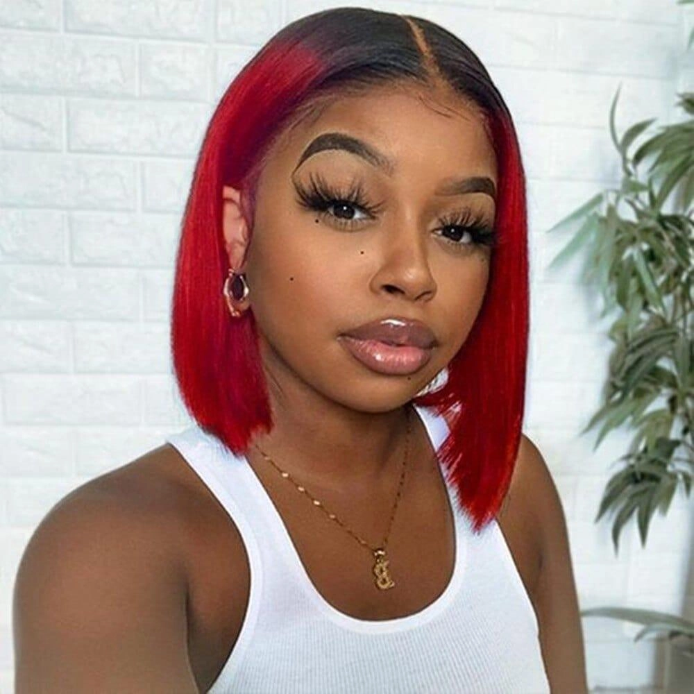 Ombre Red Wig