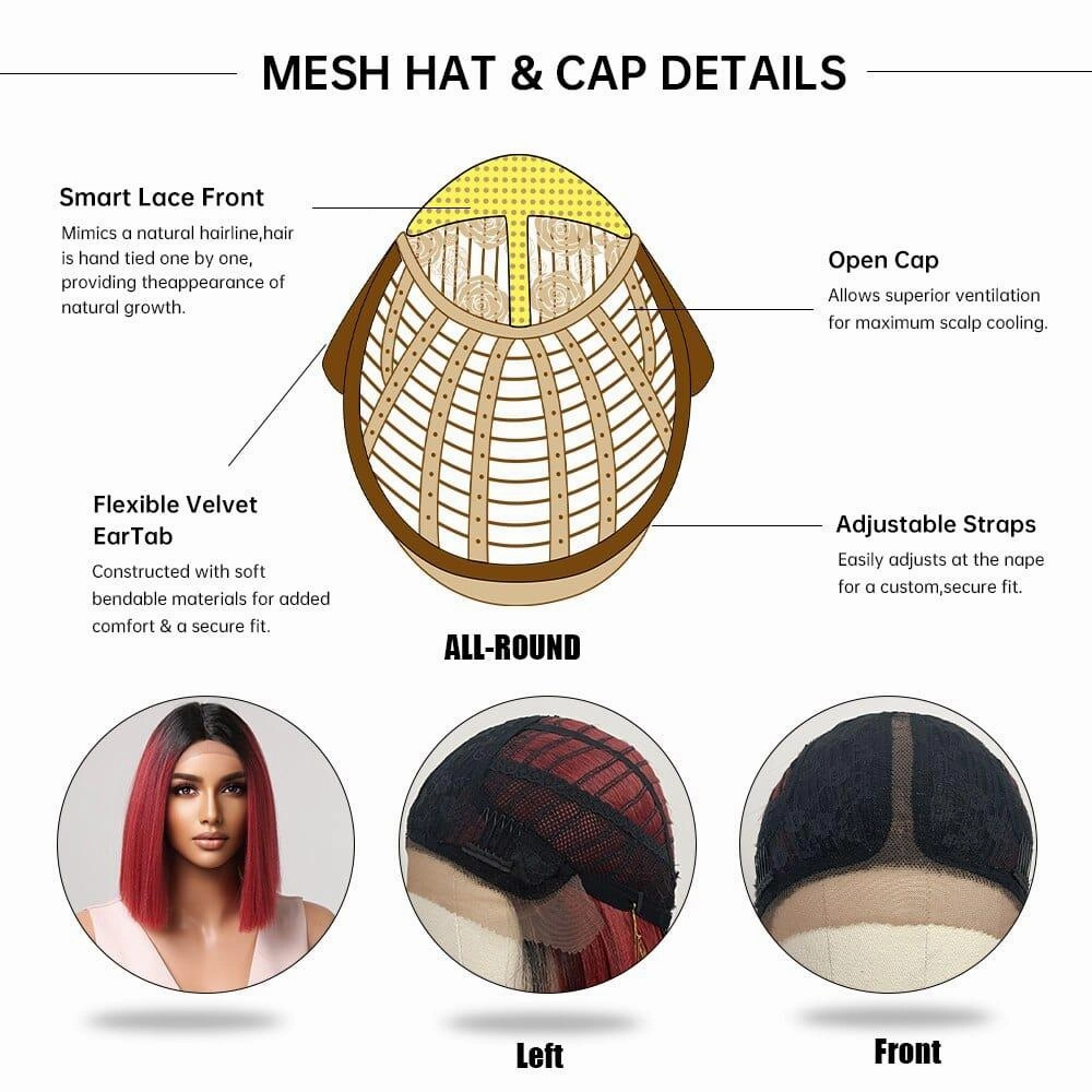 Ombre Red Wig