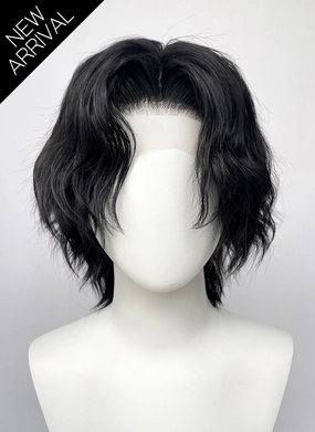 One Piece Portgas D. Ace Black Wavy Lace Front Synthetic Men's Wig LF6129