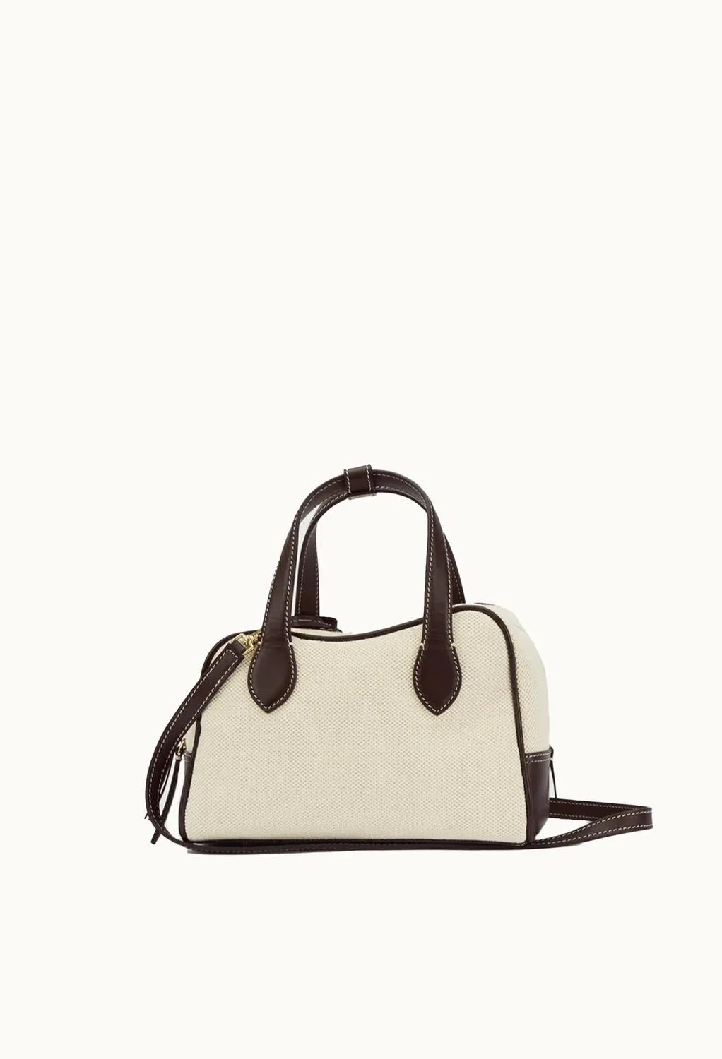 Ormelle Handle Bag In Ecru/walnut
