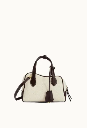 Ormelle Handle Bag In Ecru/walnut
