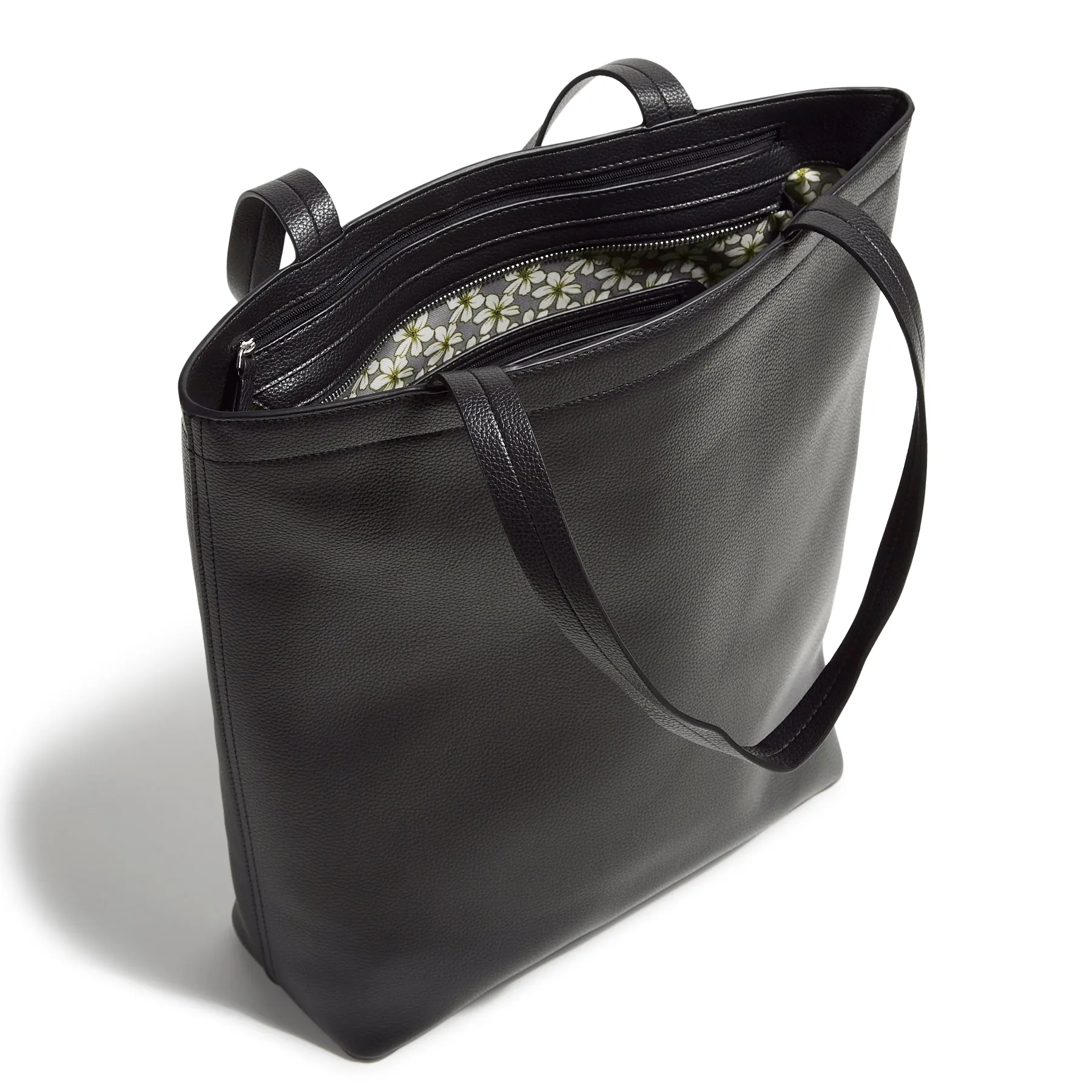 Outlet Faux Leather Large North South Tote