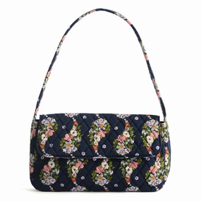 Outlet Cotton Flap Shoulder Bag