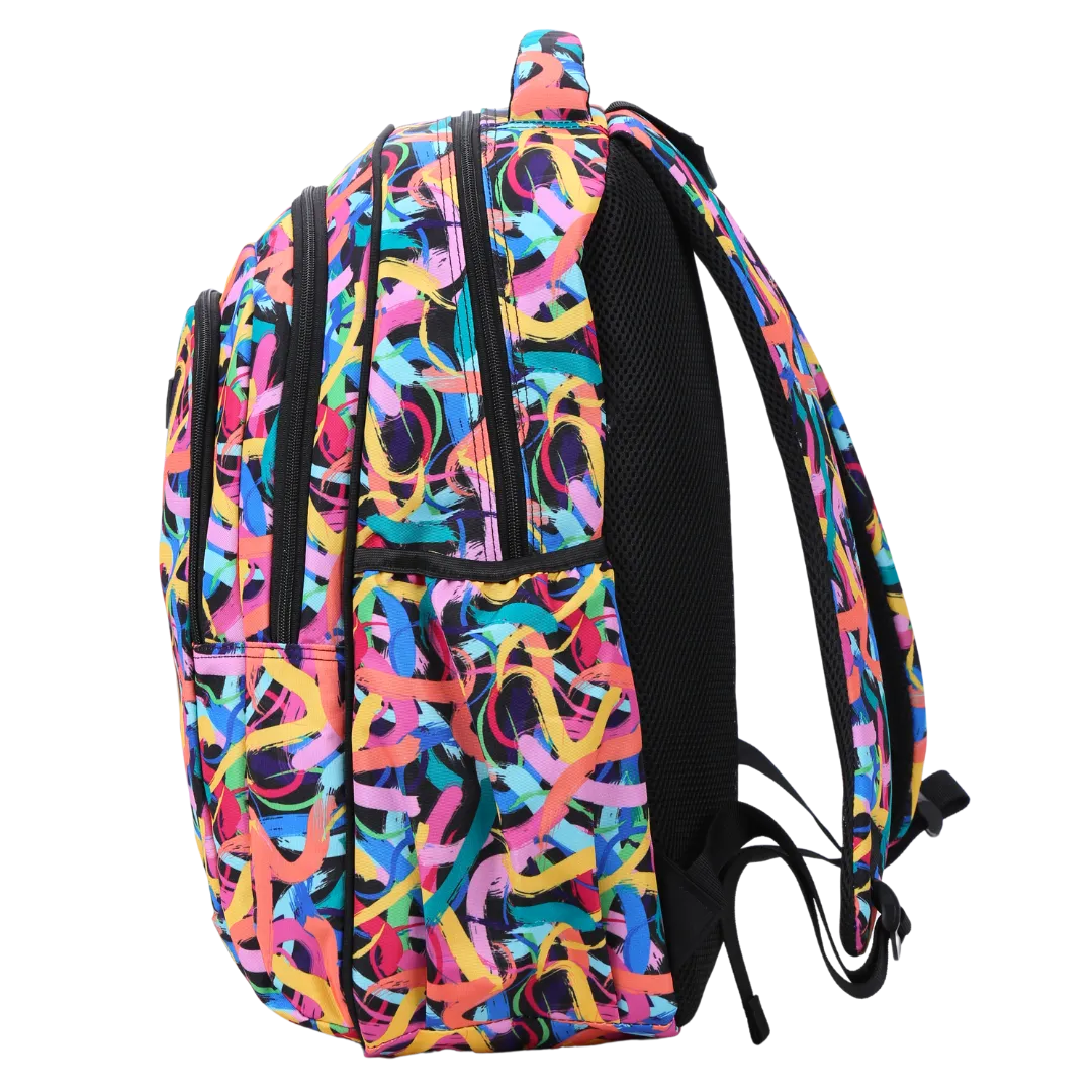Paint Swirls Large School Backpack