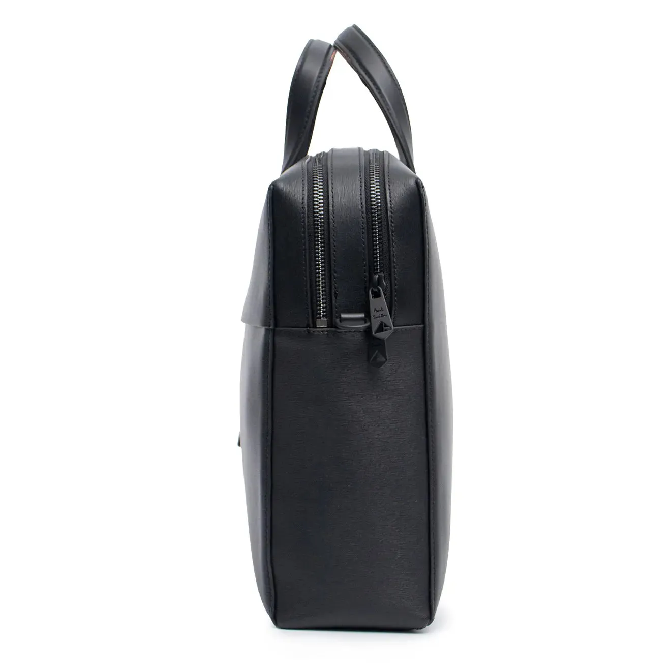 Paul Smith Leather Bag Double Zip Black