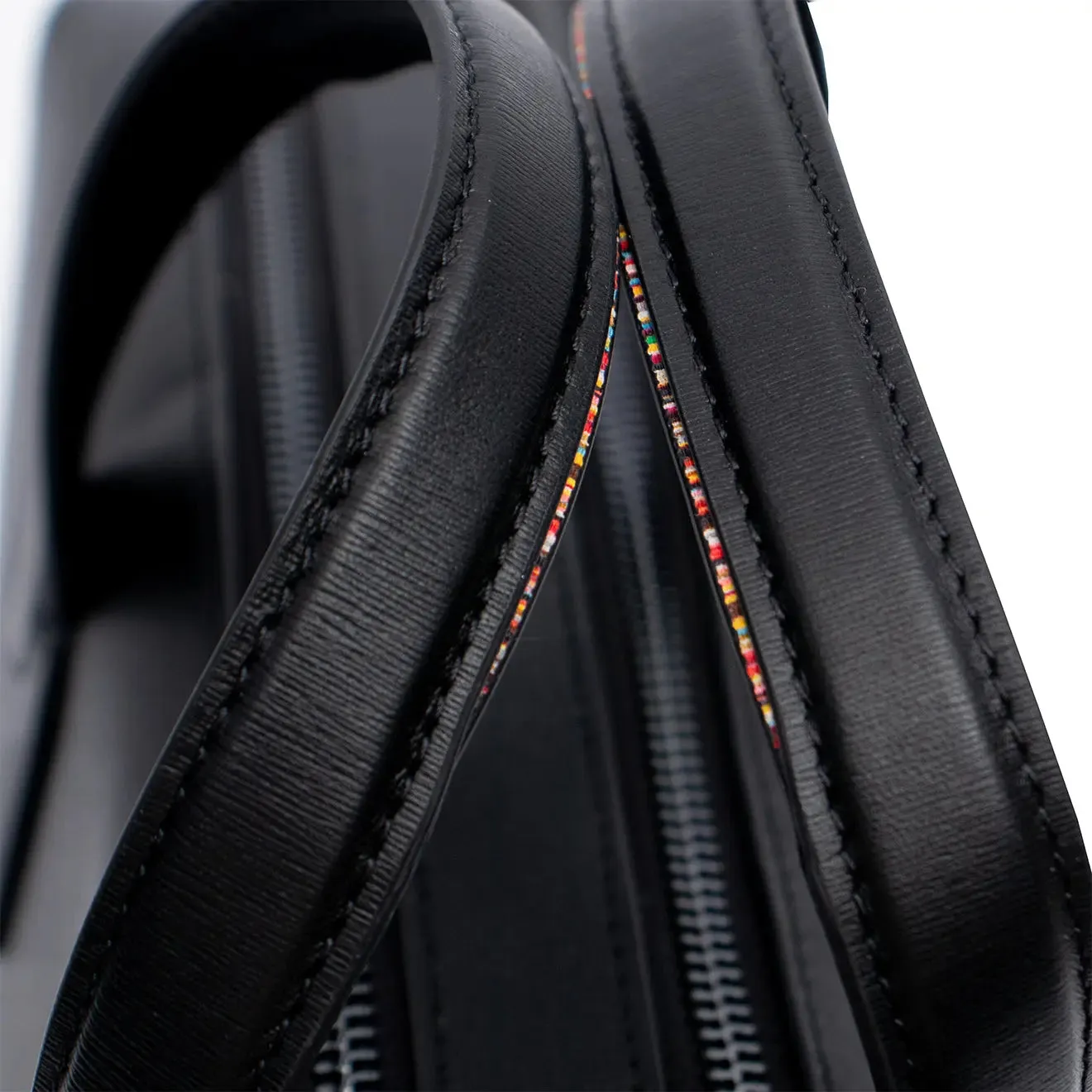 Paul Smith Leather Bag Double Zip Black