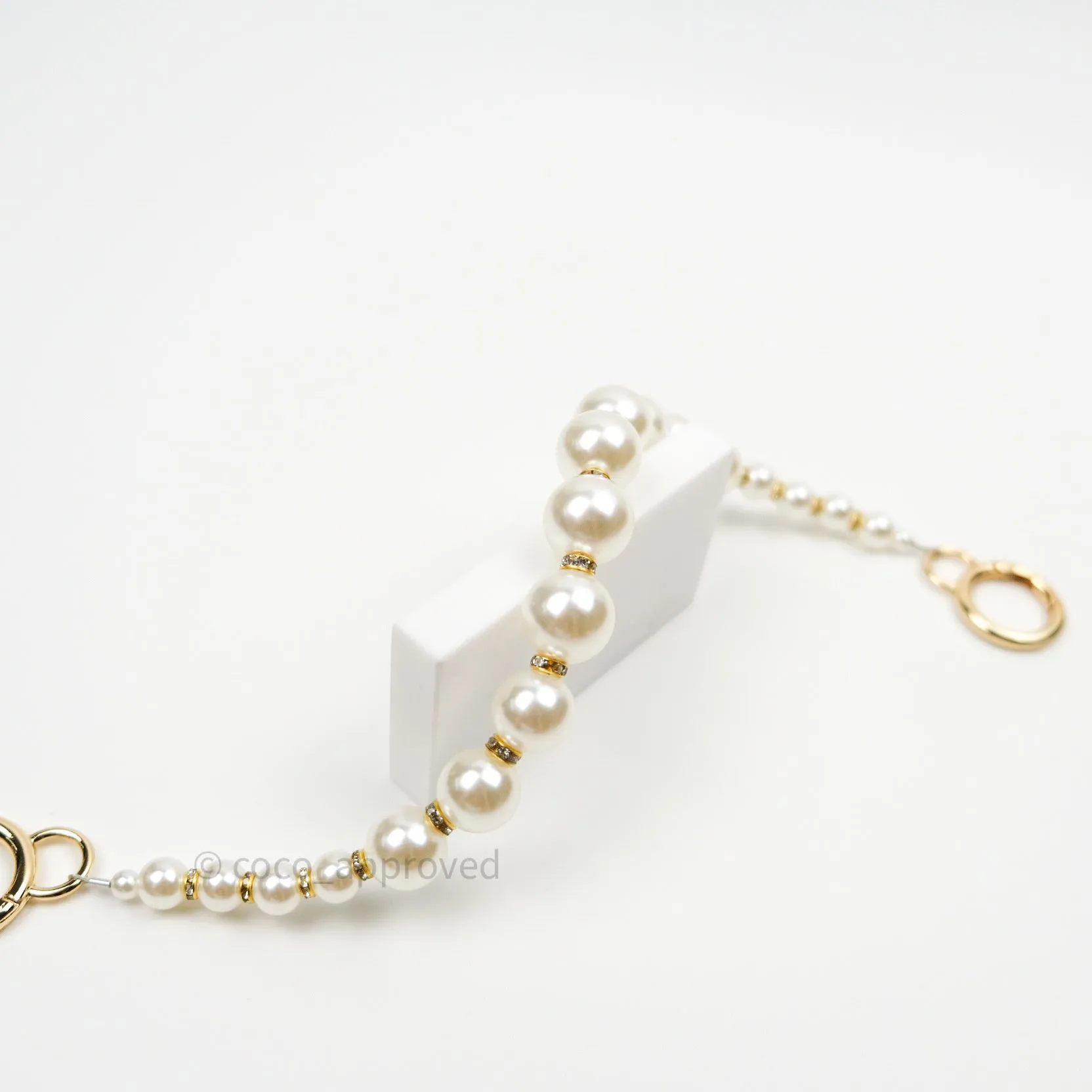 Pearl Chain with Rhinestones