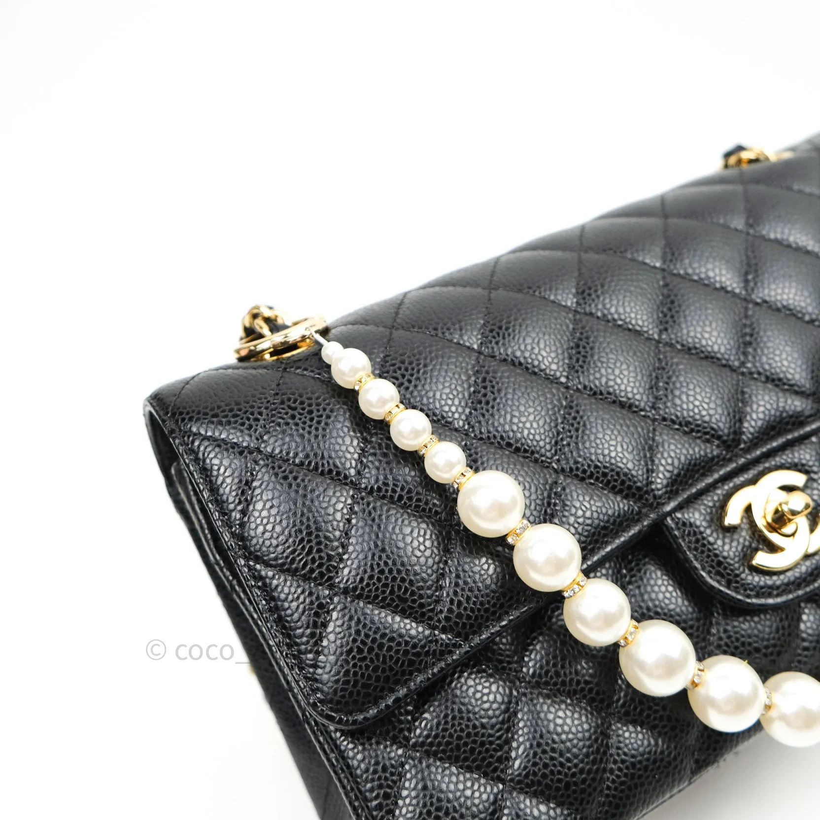 Pearl Chain with Rhinestones