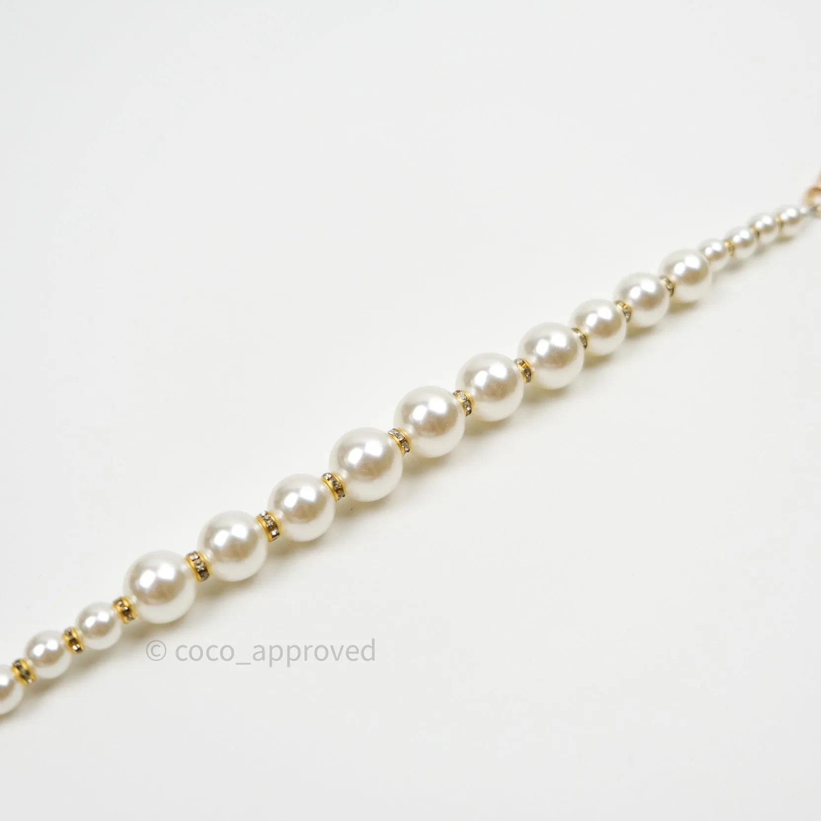 Pearl Chain with Rhinestones