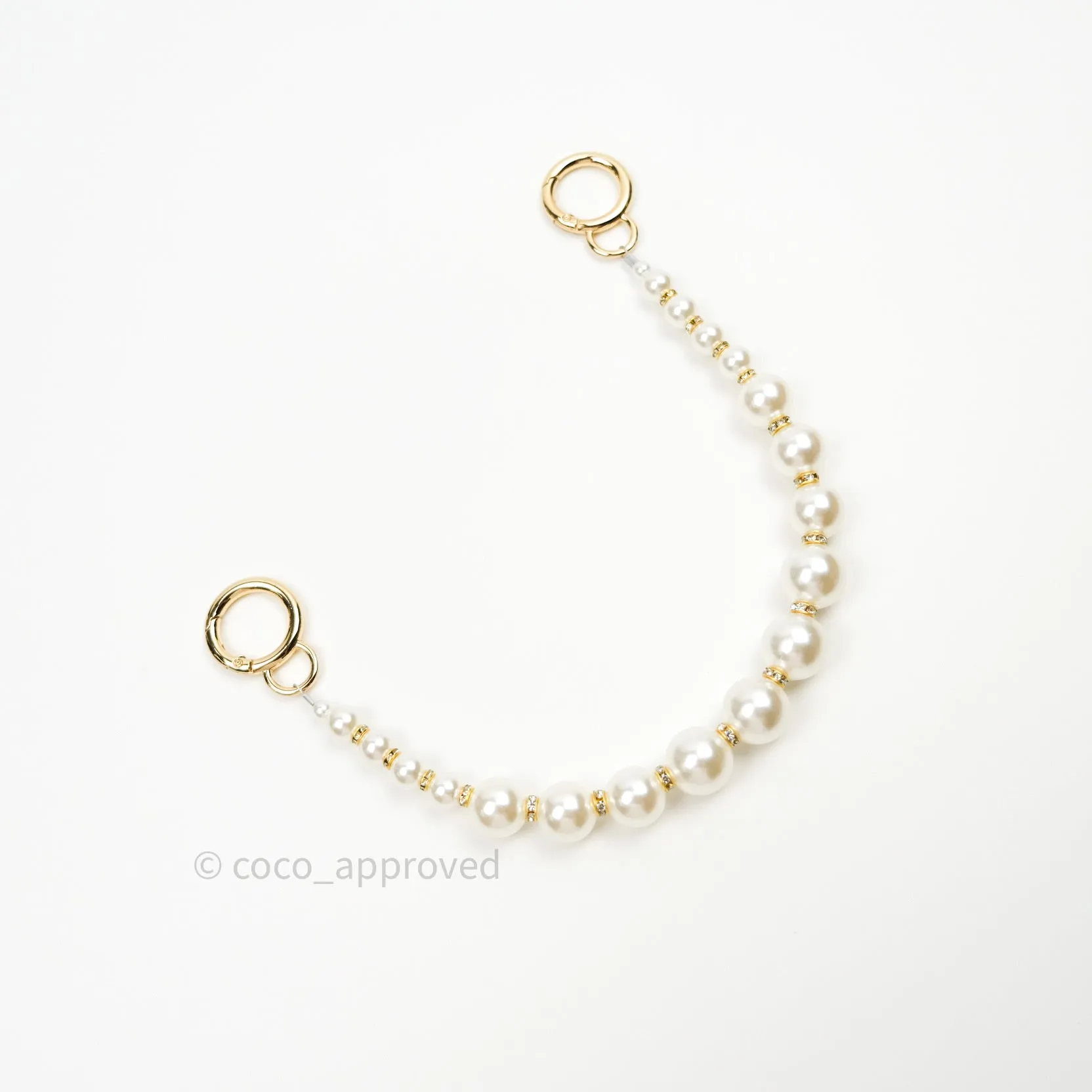 Pearl Chain with Rhinestones