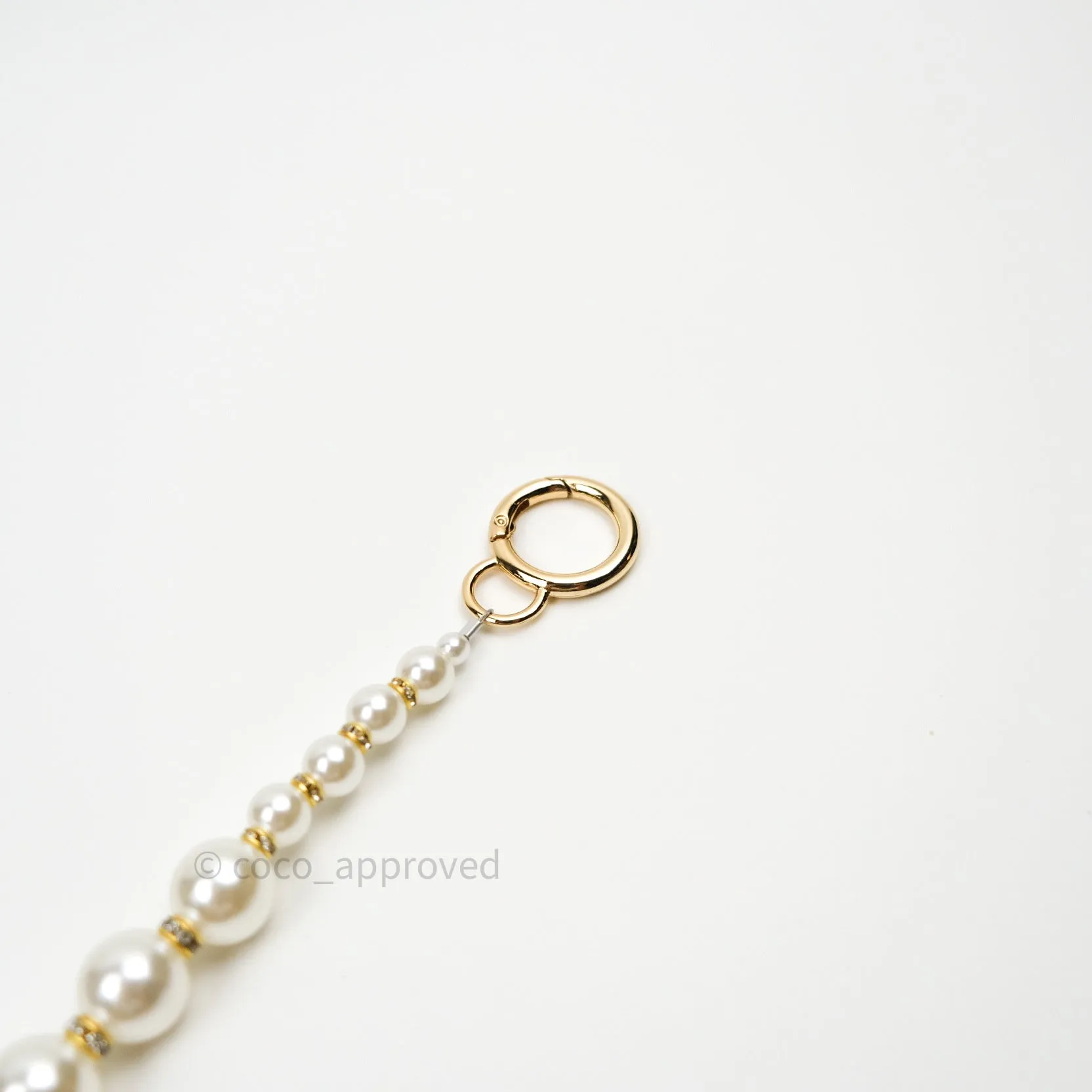 Pearl Chain with Rhinestones
