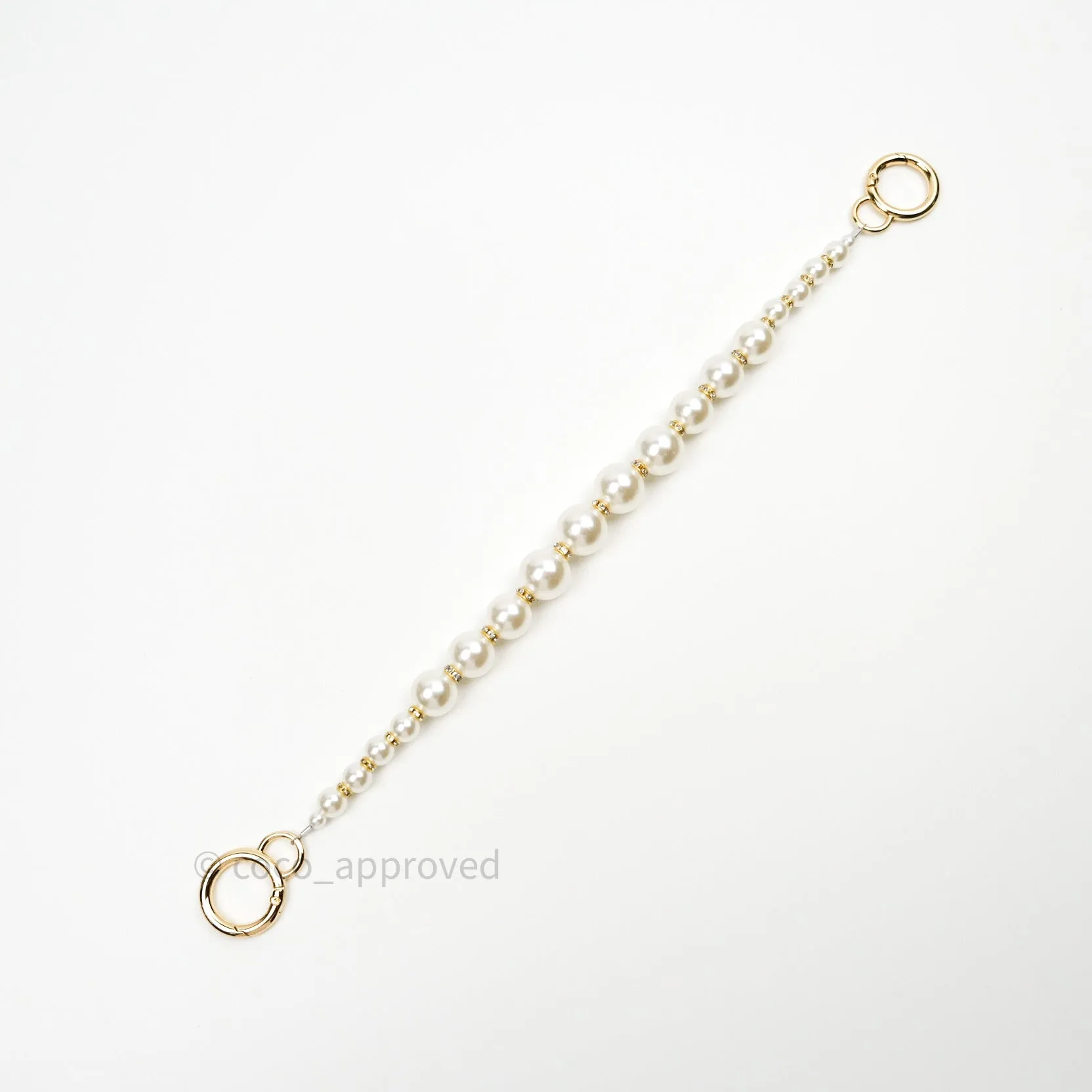 Pearl Chain with Rhinestones