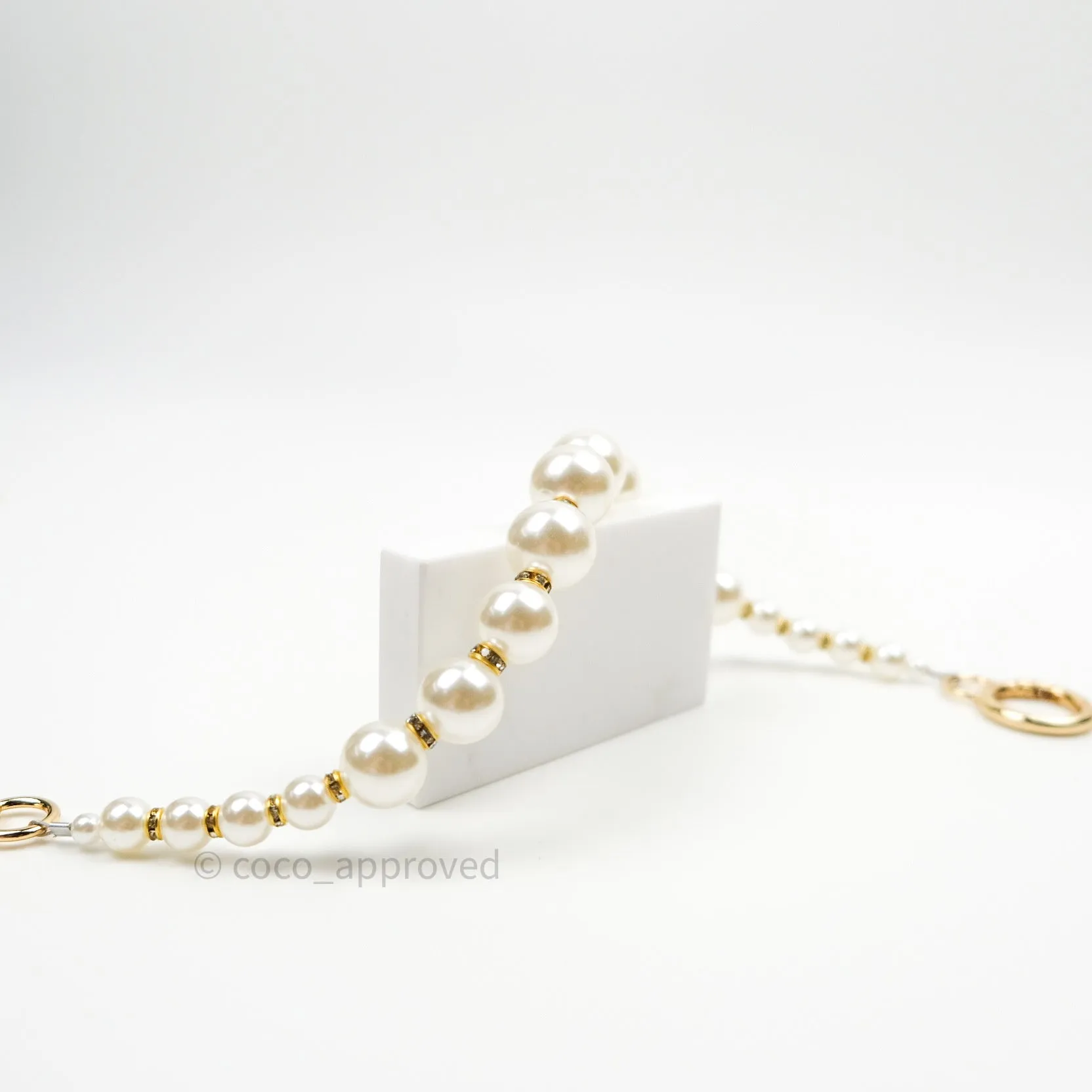 Pearl Chain with Rhinestones